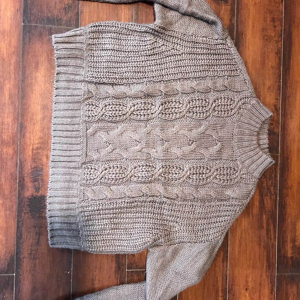 Lucky Brand Cable Knit Sweater - Brown